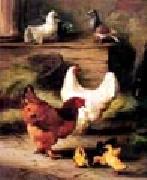 unknow artist Hens and Chicken oil painting picture wholesale
